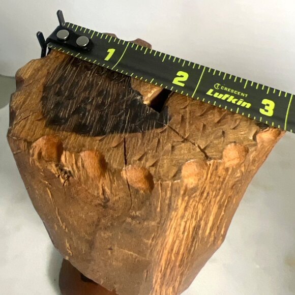 Vtg African Hand-Carved Ebony Wood Female Bust Sculpture Makonde Mpinga Folk Art - Picture 10 of 11